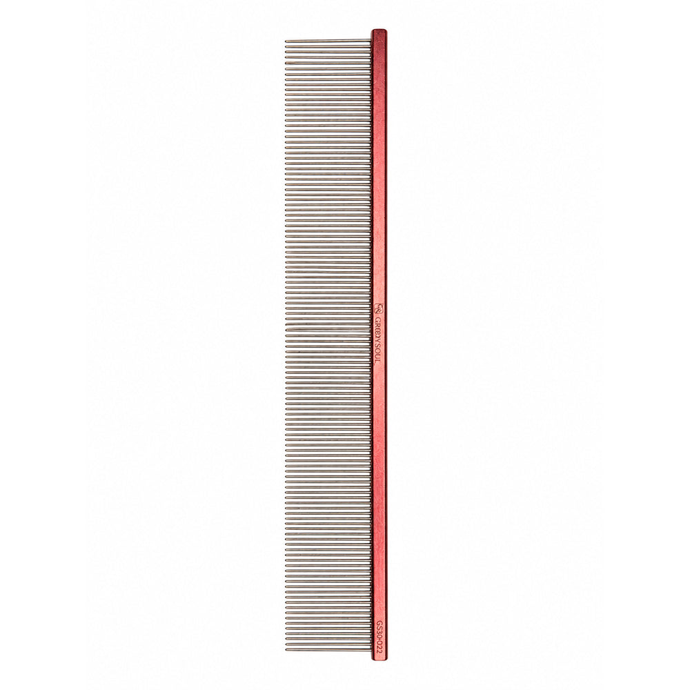 Feinzinkiger Kamm für Tiere Groom Soul Pink Series, 22 cm