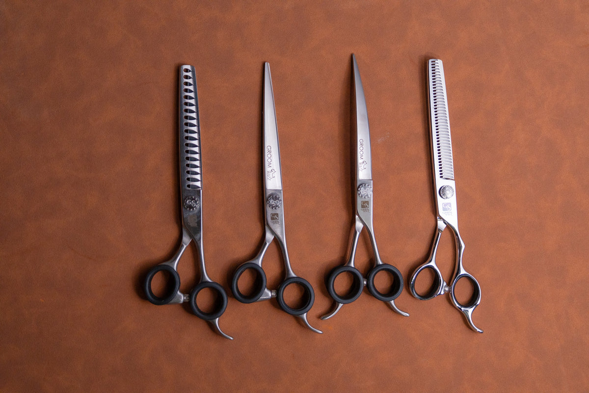 Groom Soul Basic Jazz – Professional Grooming Scissor Set, 4-piece