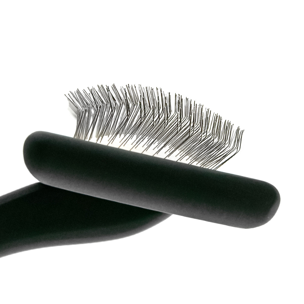 Slicker brush for animals with medium-length pins Groom Soul Natural Series Soft Pins Black
