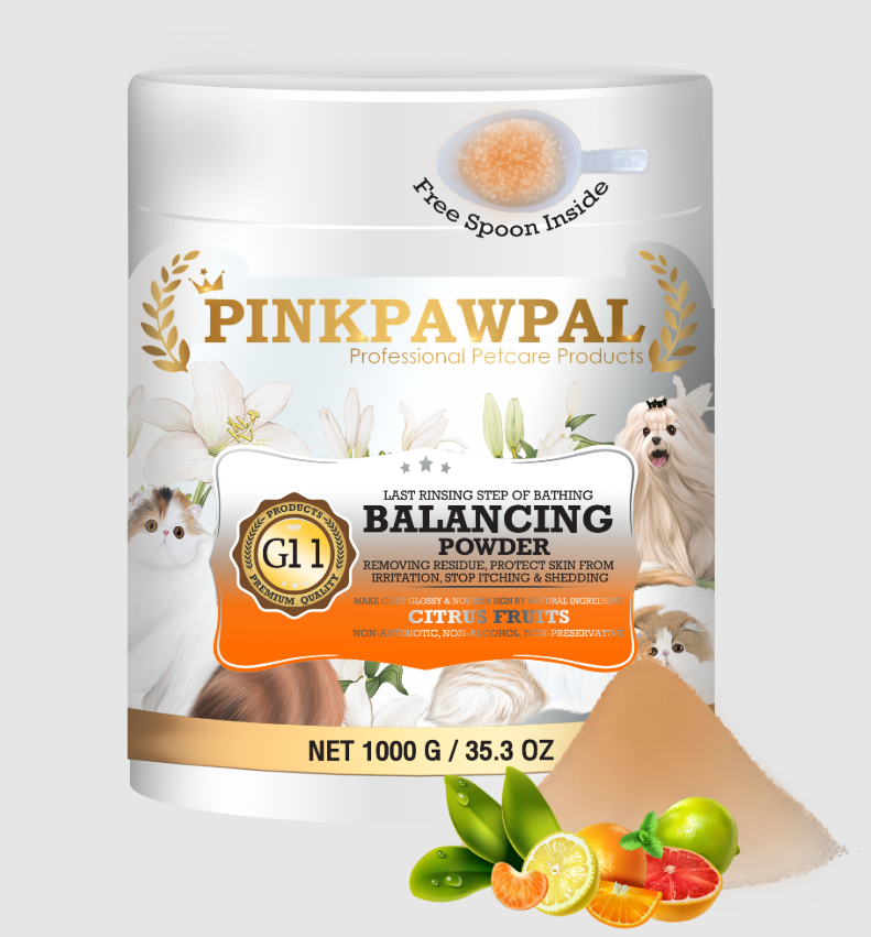 Pink Paw Pal Balancing Rinse Powder