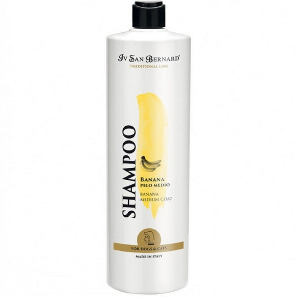 Iv San Bernard Banana – softening shampoo for medium-length coat, 1000 ml
