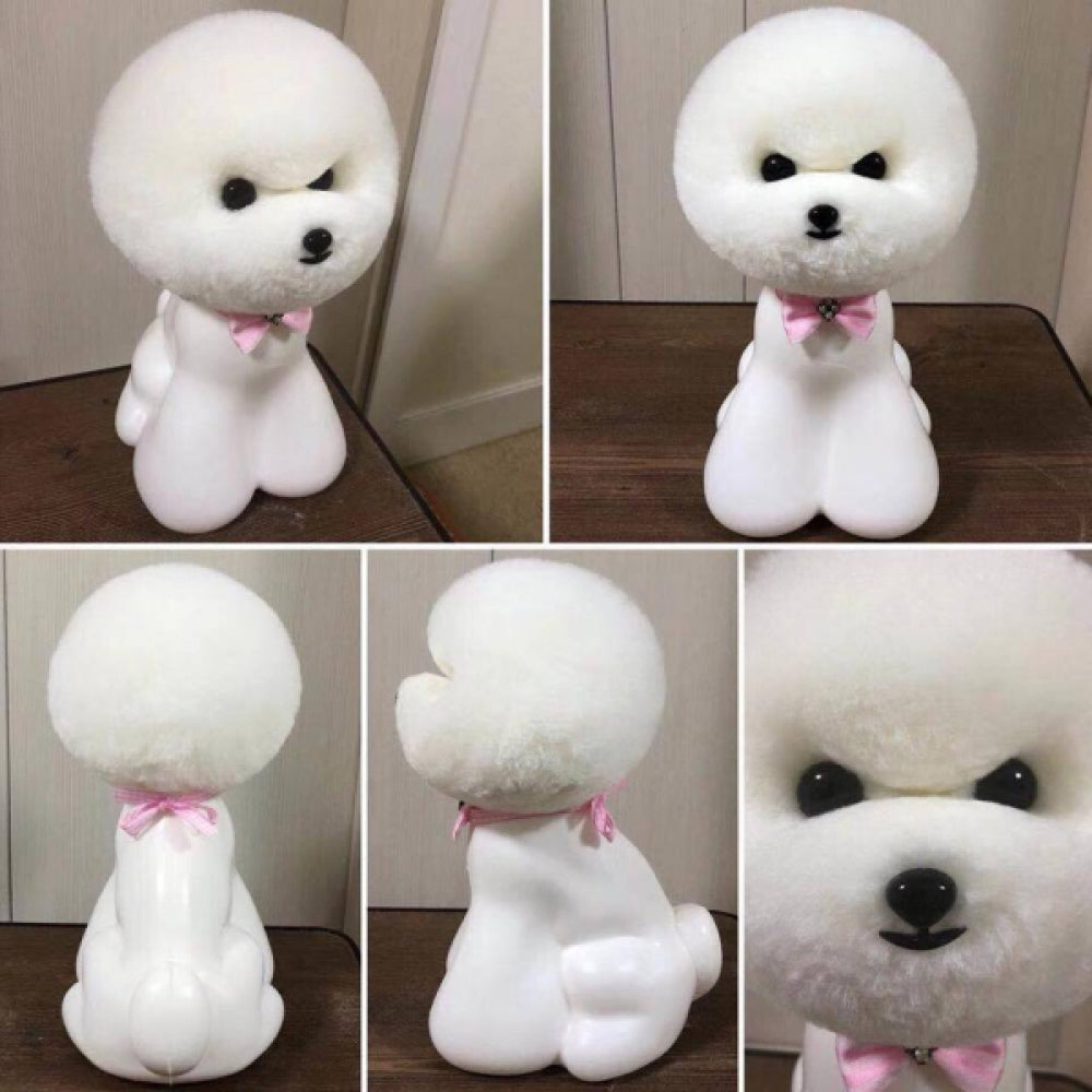 Teddy head fur, white – ears down