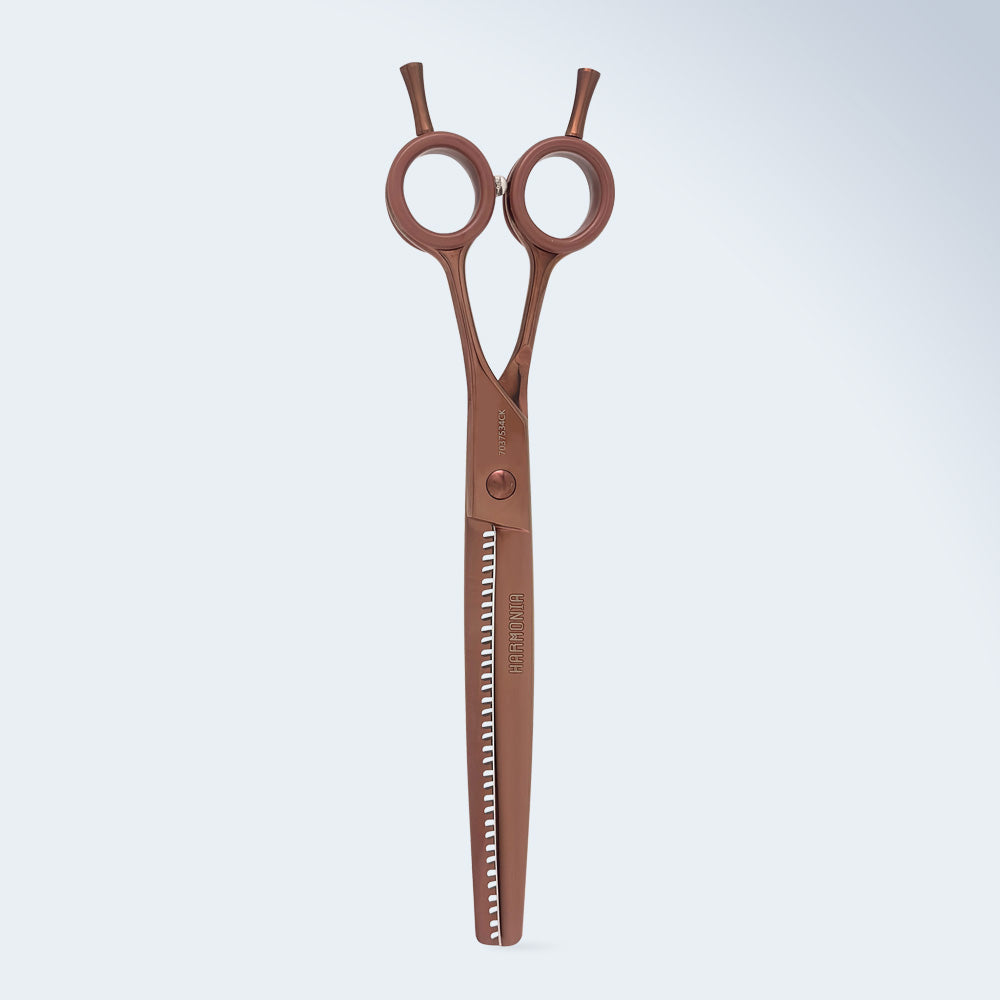 Groom Soul Harmonia Curved Chunking Scissors for Dog Grooming, 7.5 inches