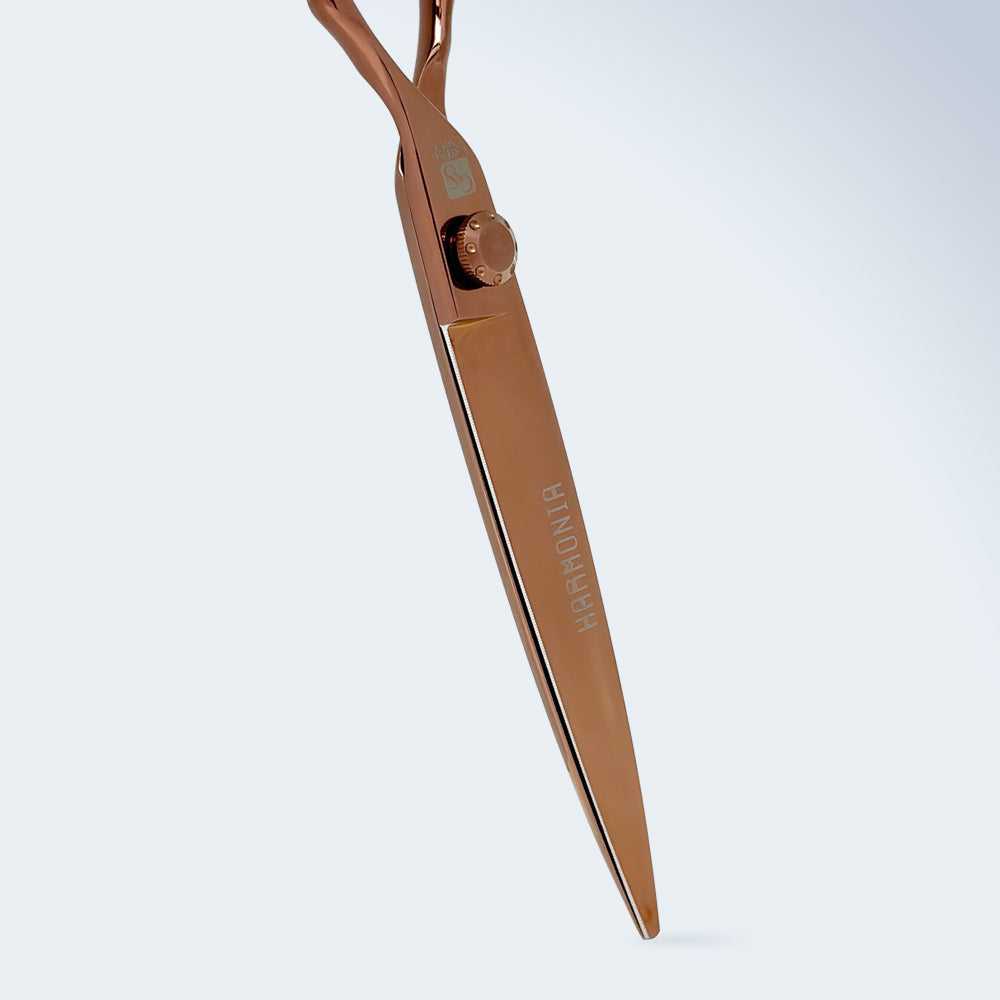 Groom Soul Harmonia micro-serrated grooming scissors, 7 inches