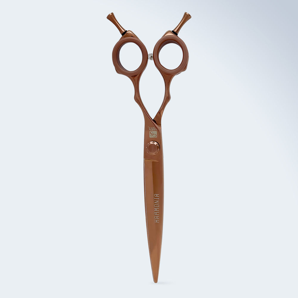 Groom Soul Harmonia micro-serrated grooming scissors, 7 inches