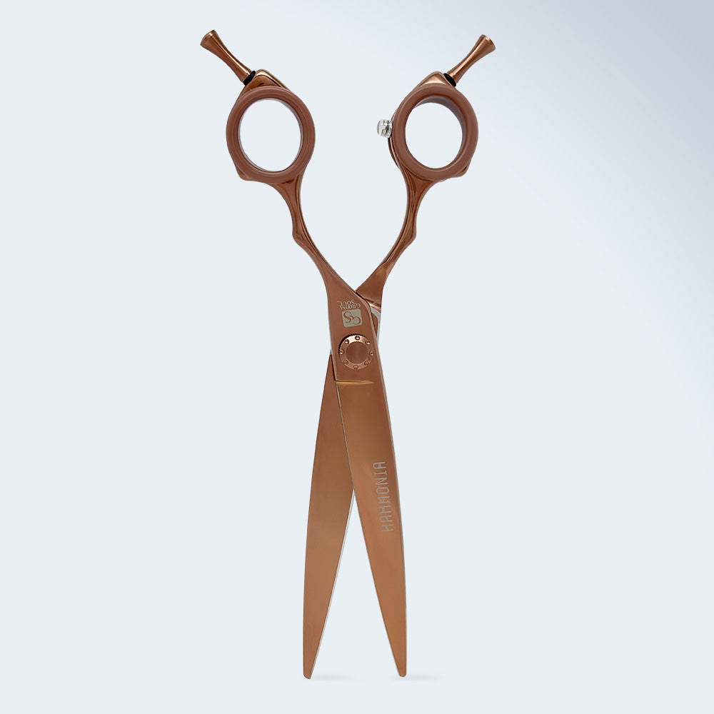 Groom Soul Harmonia micro-serrated grooming scissors, 7 inches