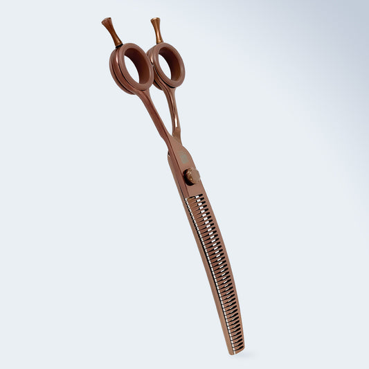 Gebogene Chunker-Schere für die Hundepflege Groom Soul Harmonia, 7,5 Zoll
