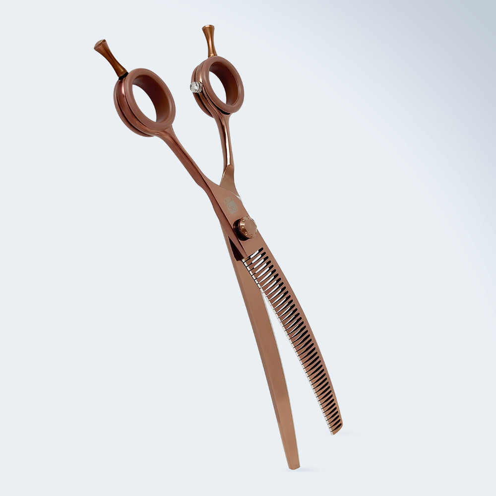 Groom Soul Harmonia Curved Chunking Shears for Dog Grooming, 7.5 inches