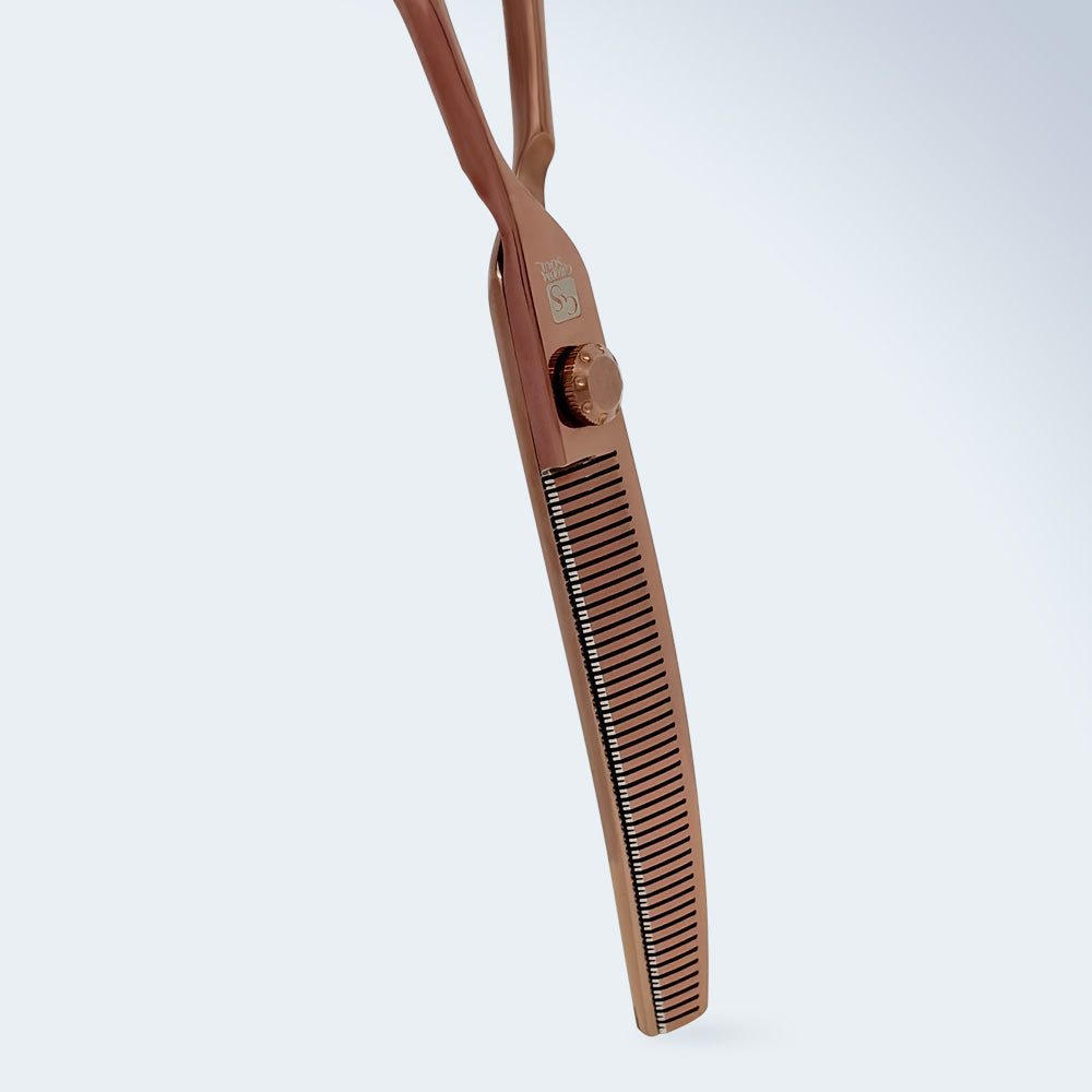 Groom Soul Harmonia curved grooming scissors for dogs, 6.5 inches