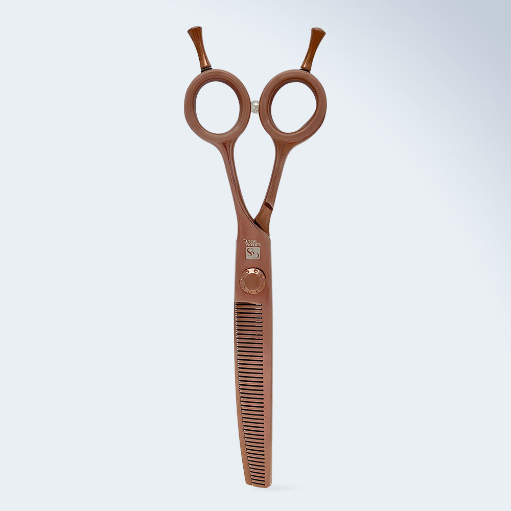 Groom Soul Harmonia curved grooming scissors for dogs, 6.5 inches