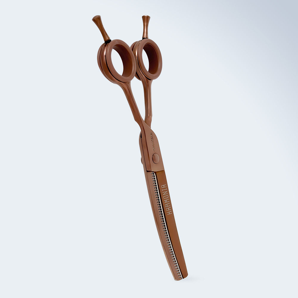 Groom Soul Harmonia curved grooming scissors for dogs, 6.5 inches