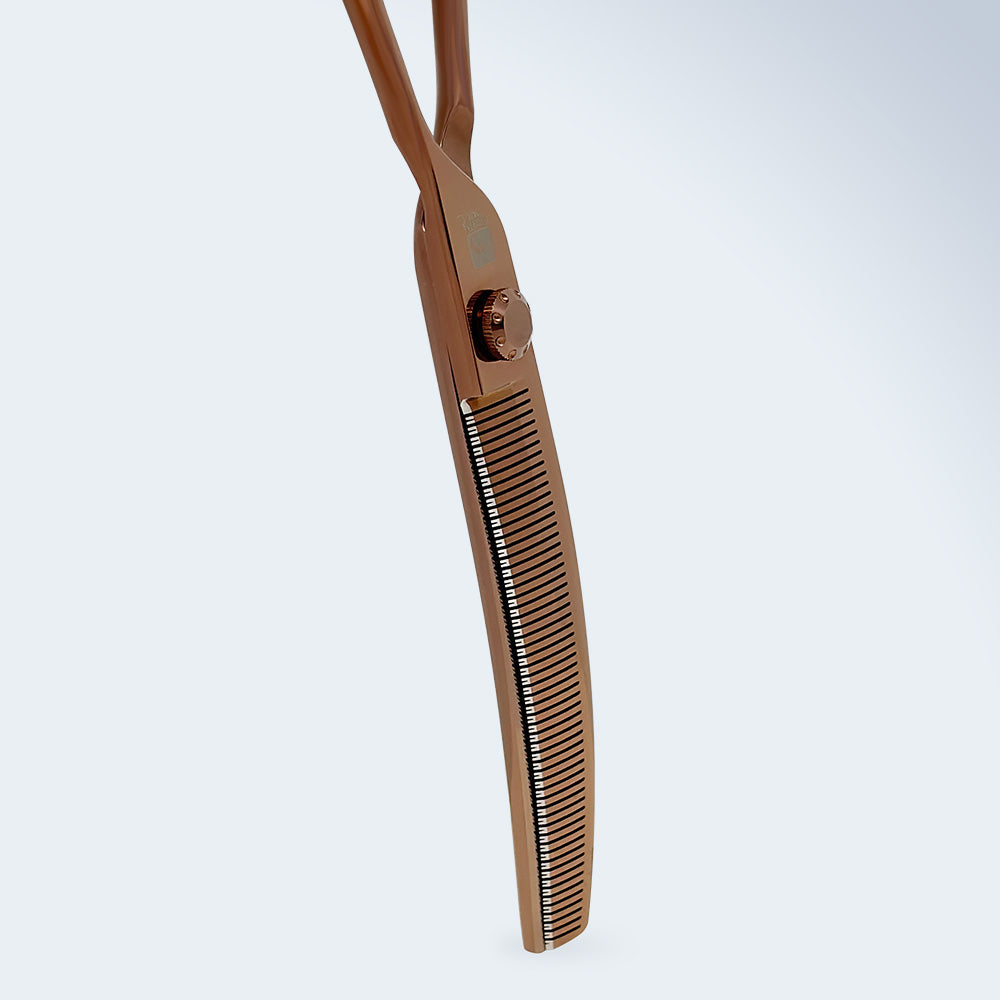 Groom Soul Harmonia curved grooming shears for dogs, 7 inches