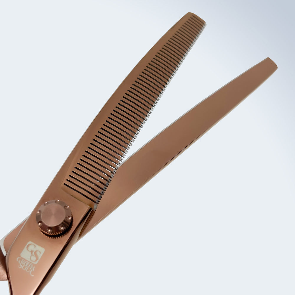 Groom Soul Harmonia curved grooming shears for dogs, 7 inches