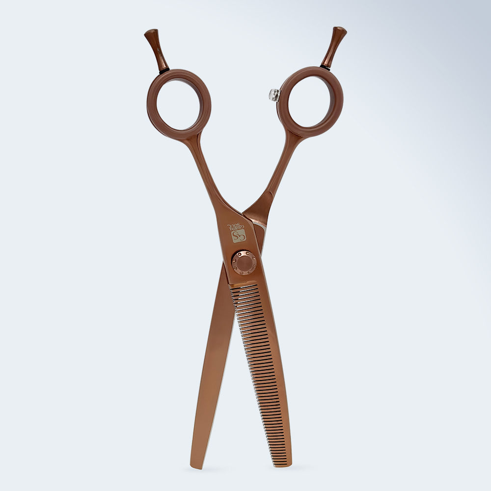 Groom Soul Harmonia curved grooming shears for dogs, 7 inches