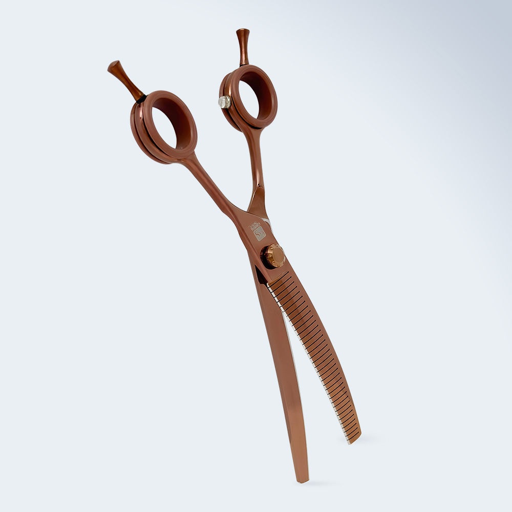 Gebogene Magic-Schere für die Hundepflege Groom Soul Harmonia, 7 Zoll