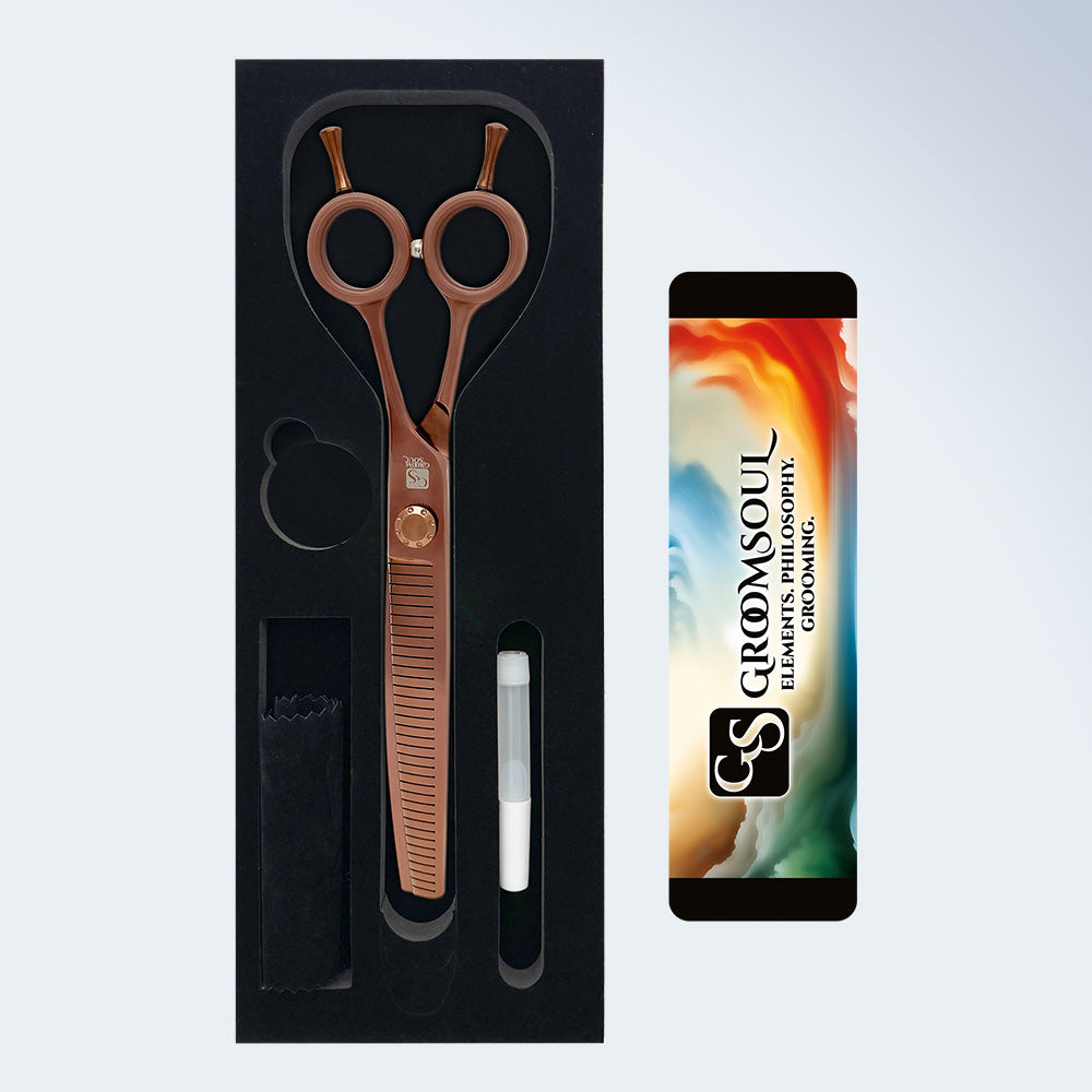Gebogene Magic-Schere für die Hundepflege Groom Soul Harmonia, 7 Zoll