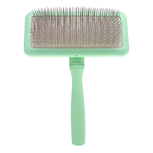 Slicker brush for animals with medium-length pins Groom Soul Mint 27