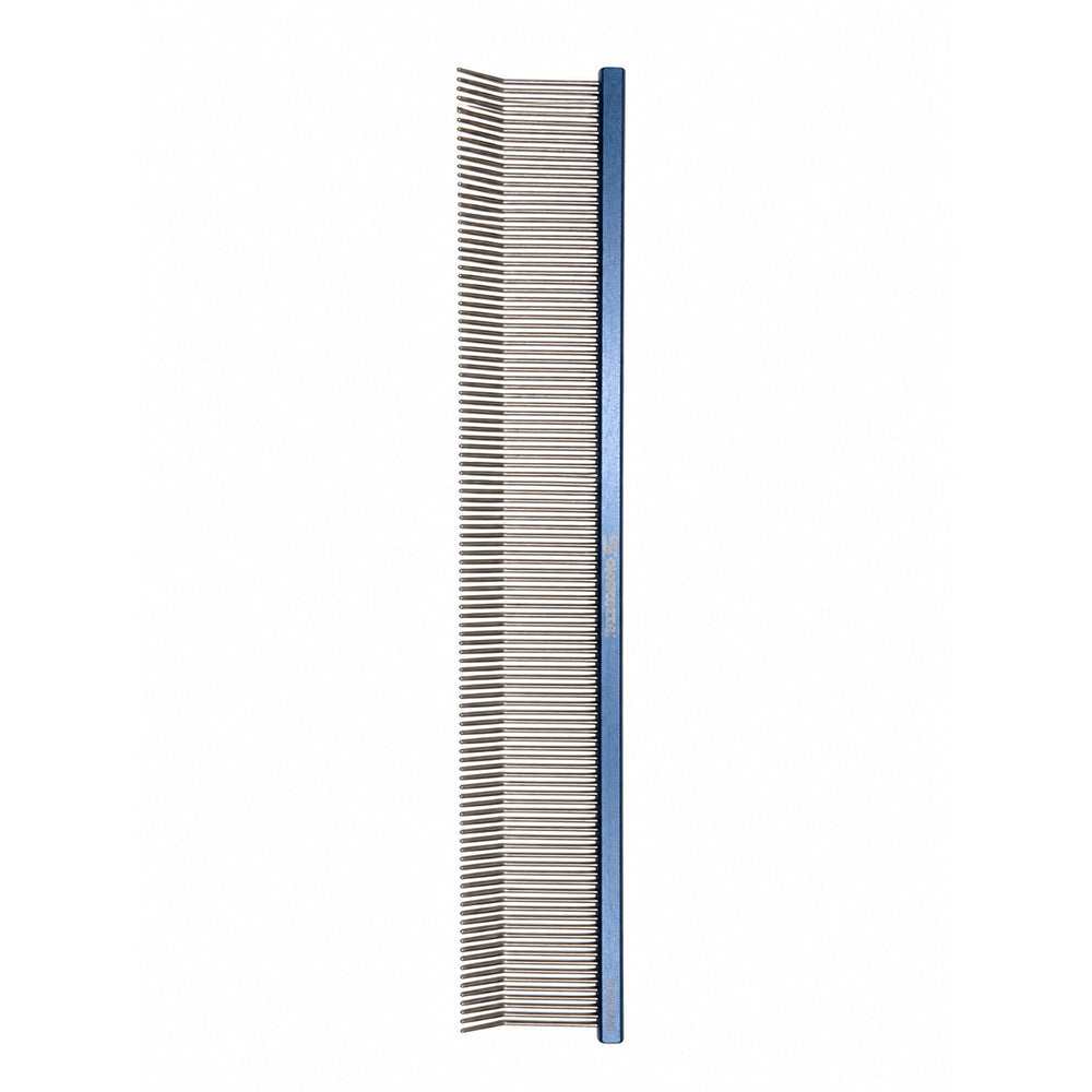 Grooming comb for animals with rounded teeth, Groom Soul Blue Series Curved Teeth, 22 cm