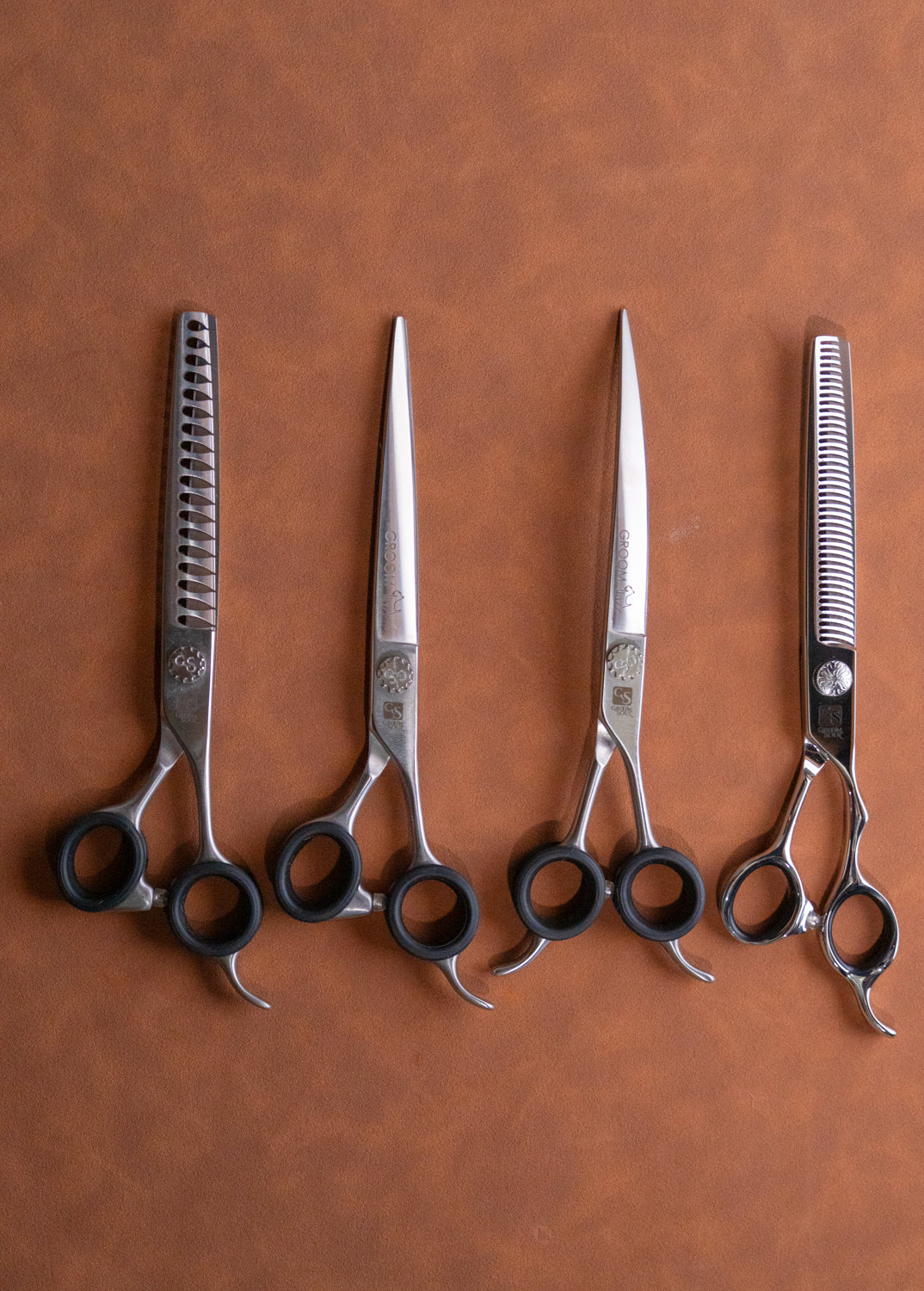 Groom Soul Basic Jazz – Professional Grooming Scissor Set, 4-piece