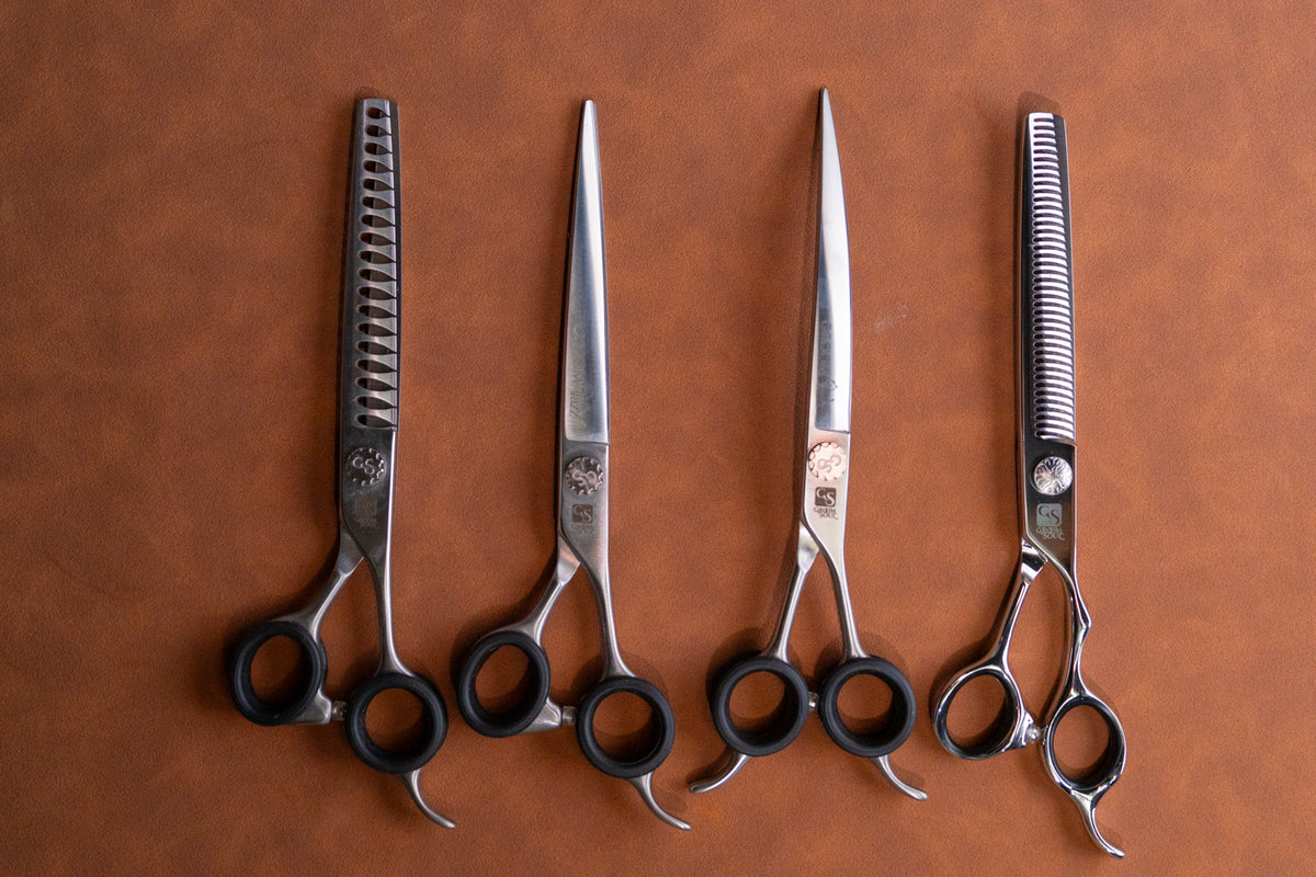 Groom Soul Basic Jazz – Professional Grooming Scissor Set, 4-piece