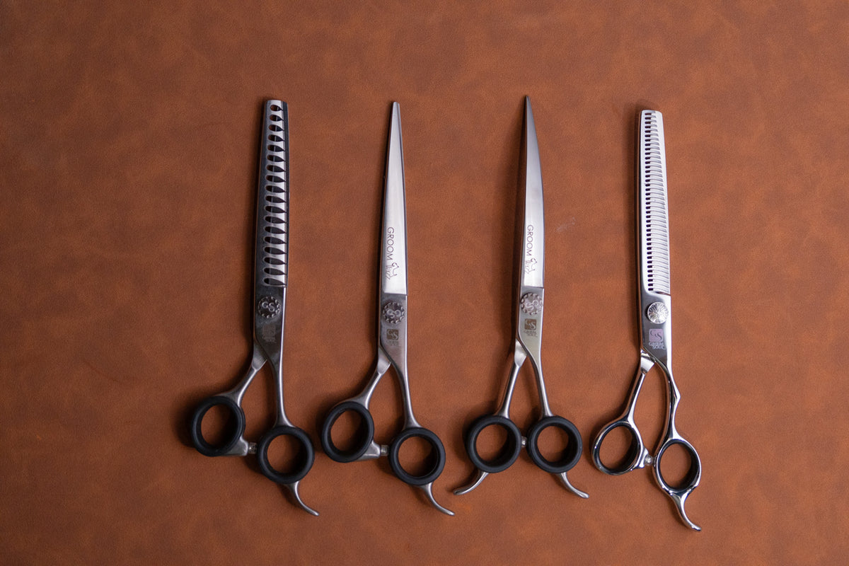 Groom Soul Basic Jazz – Professional Grooming Scissor Set, 4-piece