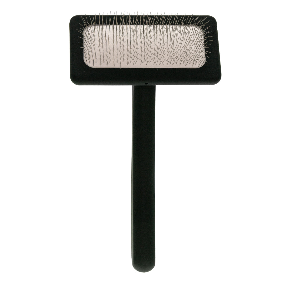 Small grooming brush for pets with medium-length pins Groom Soul Natural Series Soft Pins Black