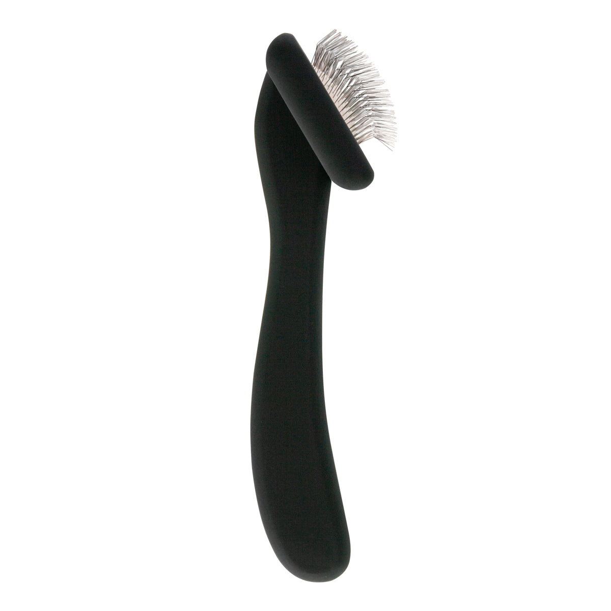 Small grooming brush for pets with medium-length pins Groom Soul Natural Series Soft Pins Black