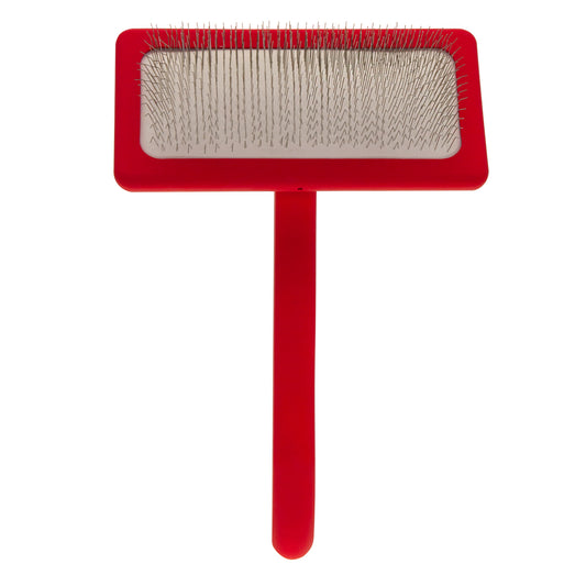 Zupfbürste für Tiere mit mittellangen Zinken Groom Soul Natural Series Soft Pins Red