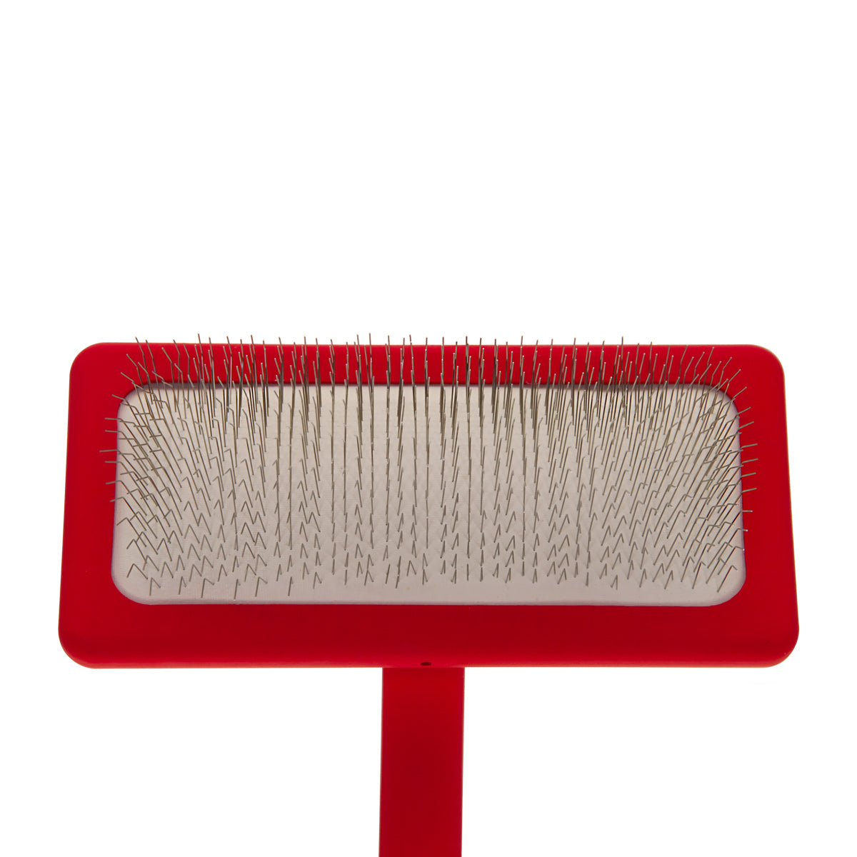 Щетка-пуходерка для животных со щетиной средней длины Groom Soul Natural Series Soft Pins Red