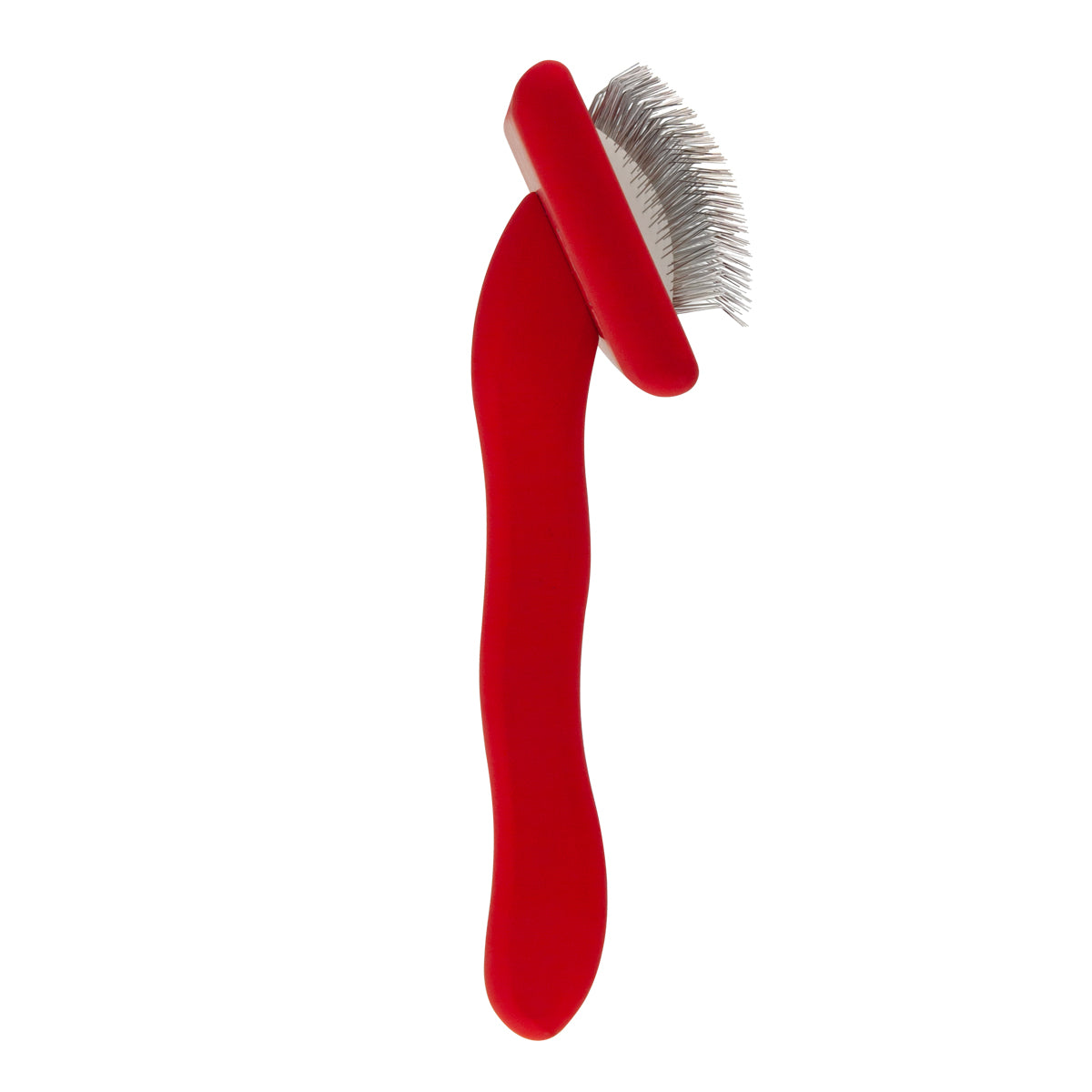 Щетка-пуходерка для животных со щетиной средней длины Groom Soul Natural Series Soft Pins Red