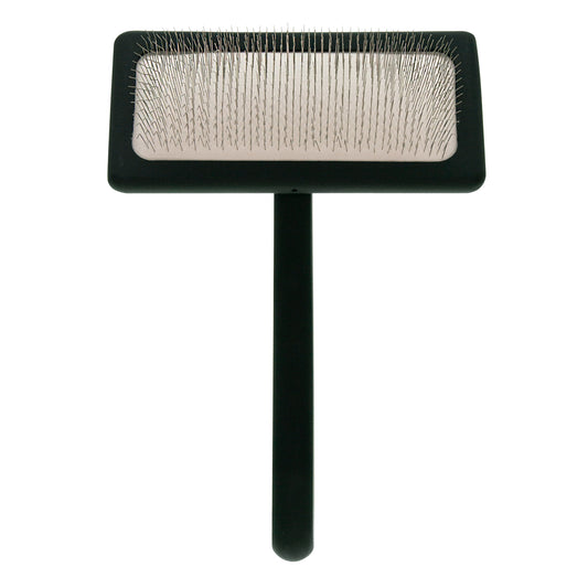 Slicker brush for animals with medium-length pins Groom Soul Natural Series Soft Pins Black