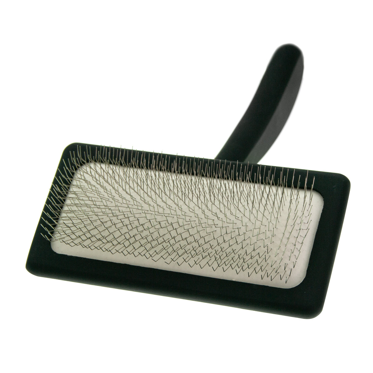 Slicker brush for animals with medium-length pins Groom Soul Natural Series Soft Pins Black