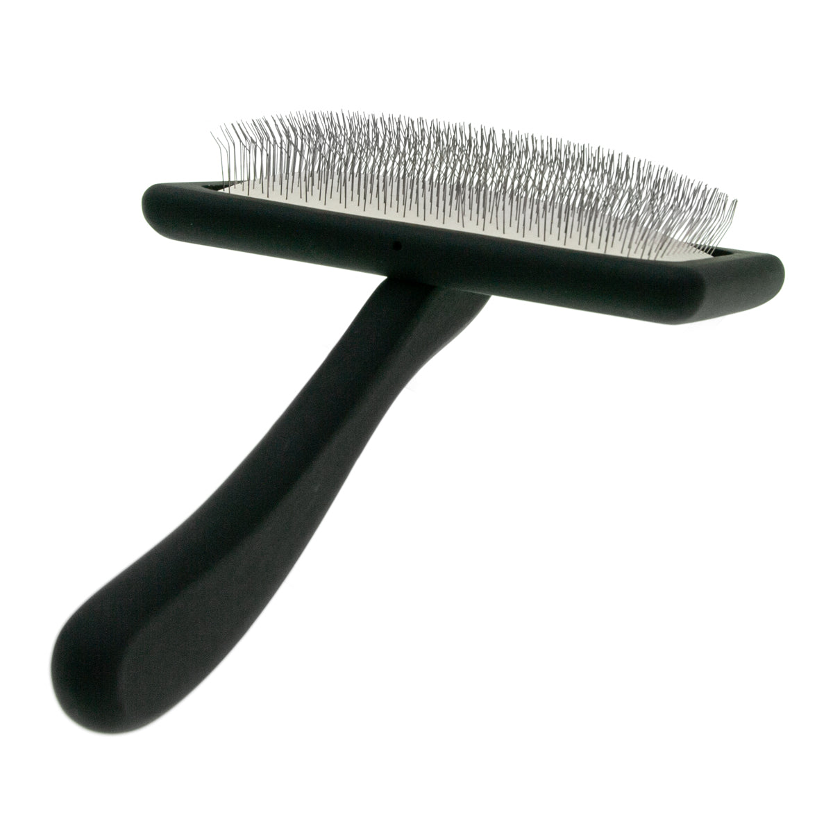 Slicker brush for animals with medium-length pins Groom Soul Natural Series Soft Pins Black