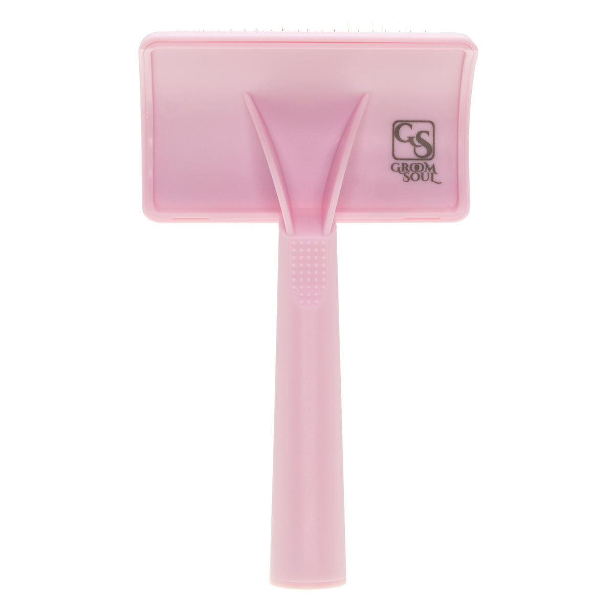 Slicker brush for animals with soft, long pins Groom Soul Pro Series Soft Long Pins Pink