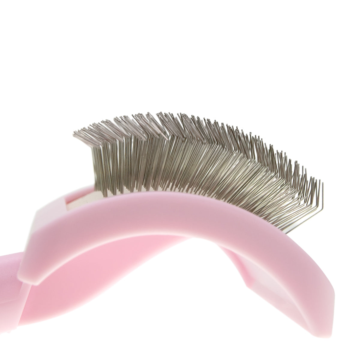 Slicker brush for animals with soft, long pins Groom Soul Pro Series Soft Long Pins Pink