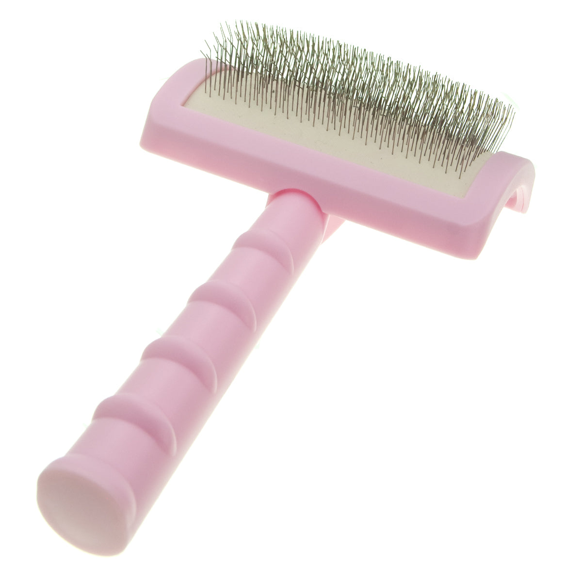 Slicker brush for animals with soft, long pins Groom Soul Pro Series Soft Long Pins Pink