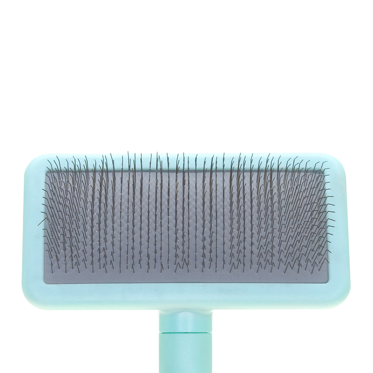 Small slicker brush for pets with medium-length bristles Groom Soul Basic Series Soft Pins Mint