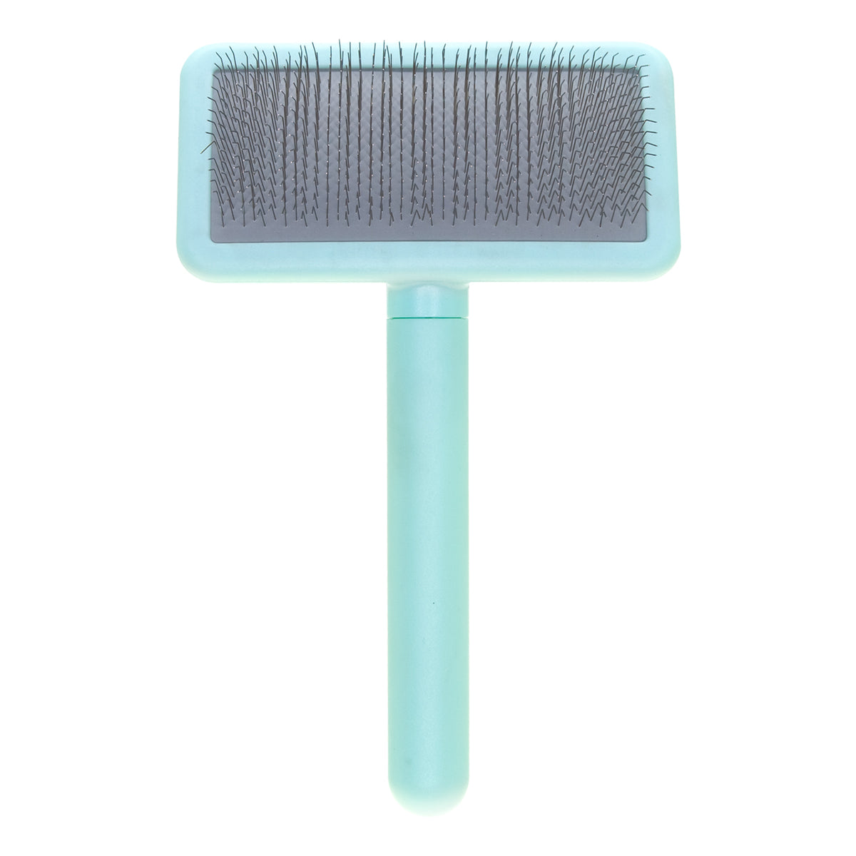 Small slicker brush for pets with medium-length bristles Groom Soul Basic Series Soft Pins Mint