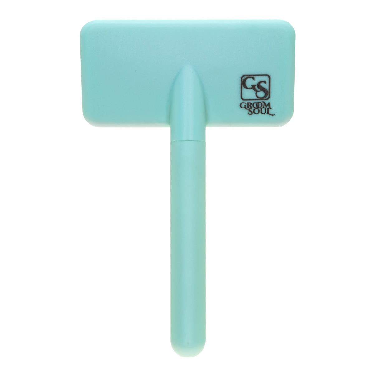 Small slicker brush for pets with medium-length bristles Groom Soul Basic Series Soft Pins Mint