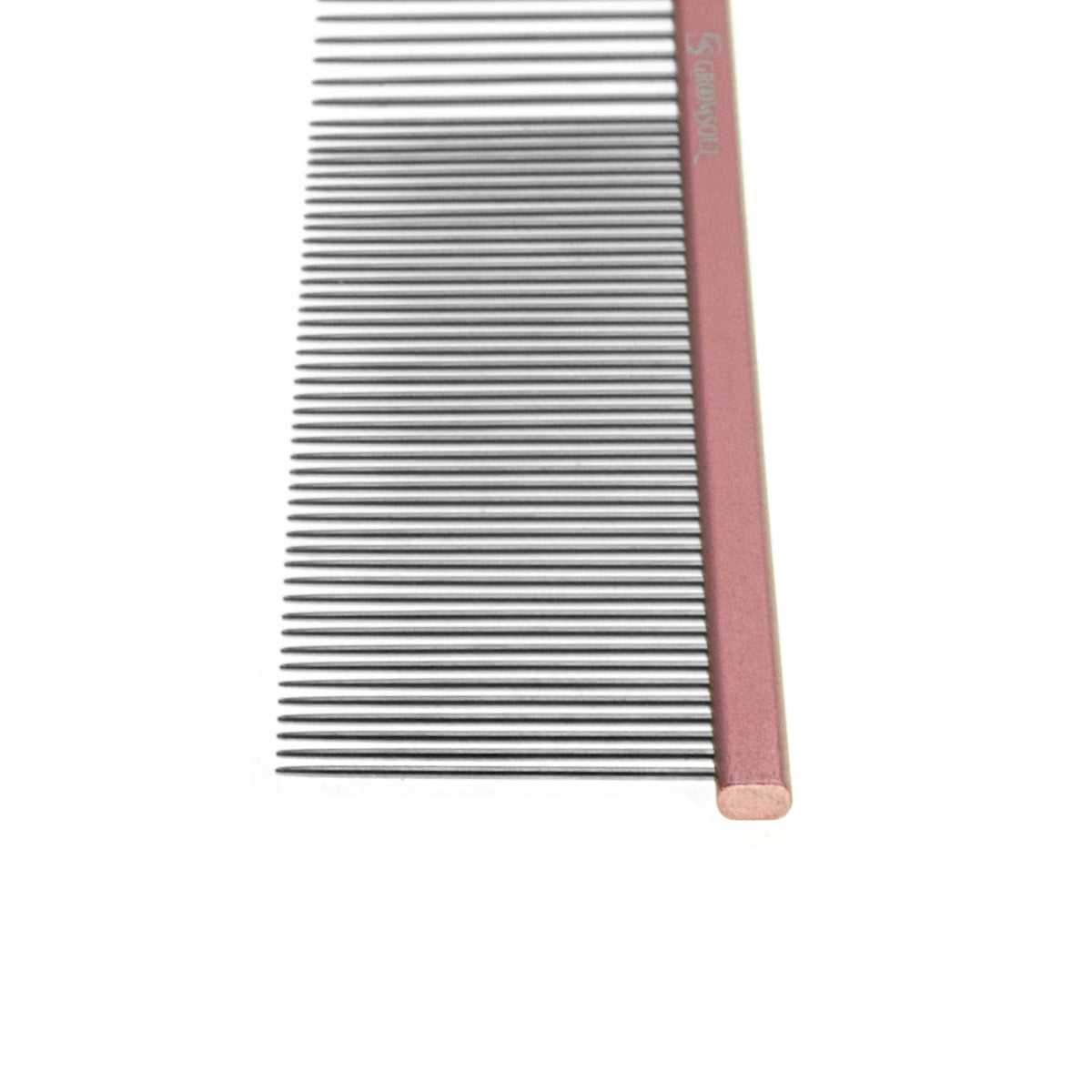 Металлическая расческа для животных Groom Soul Pink Series, 19 см
