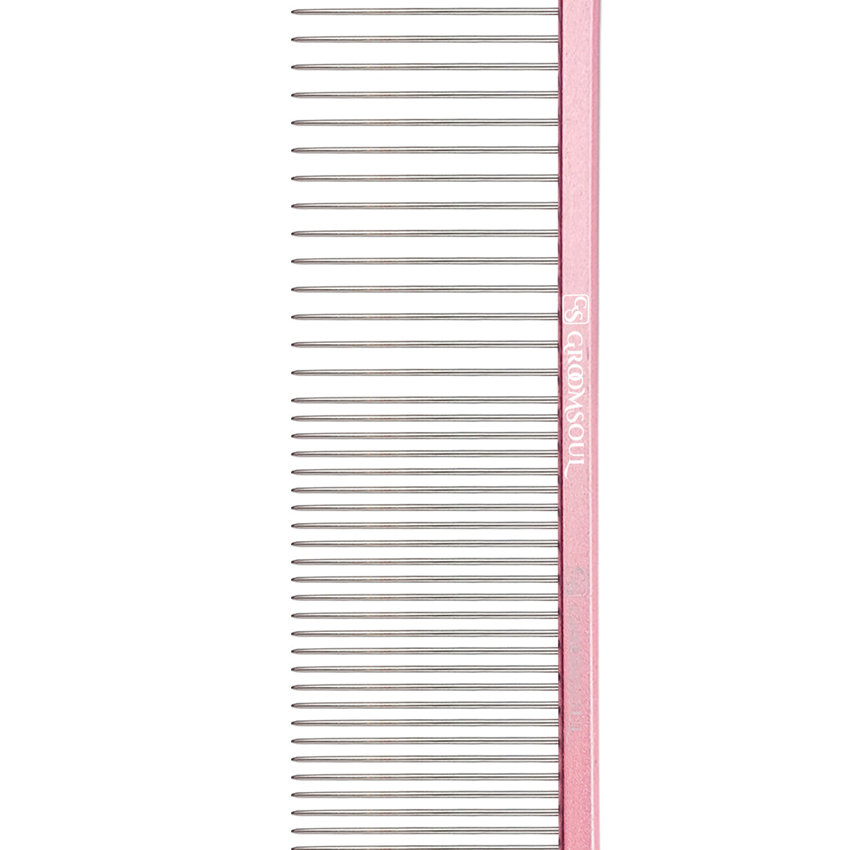 Металлическая расческа для животных Groom Soul Pink Series, 19 см