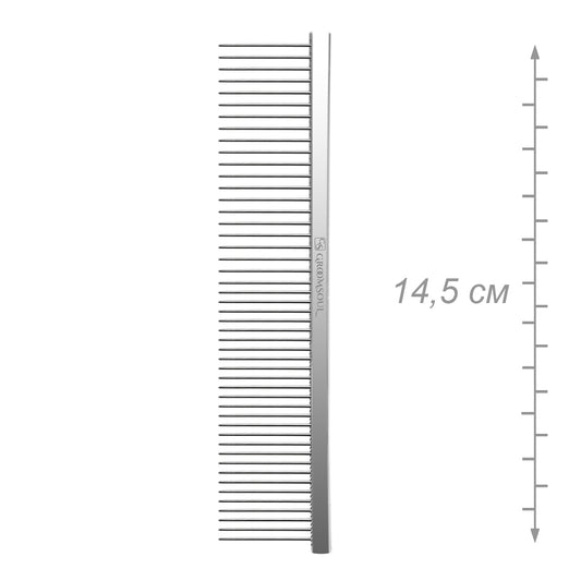 Metal comb for animals Groom Soul Basic Series, 14.5 cm
