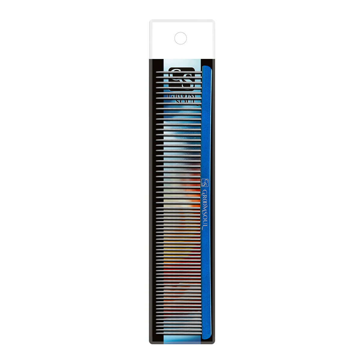Groom Soul Blue Series metal comb for pets, 19 cm
