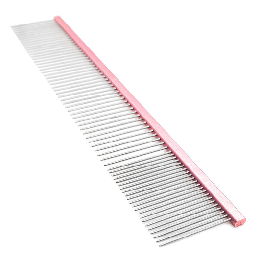 Metallkamm für Tiere Groom Soul Pink Series, 24,5 cm