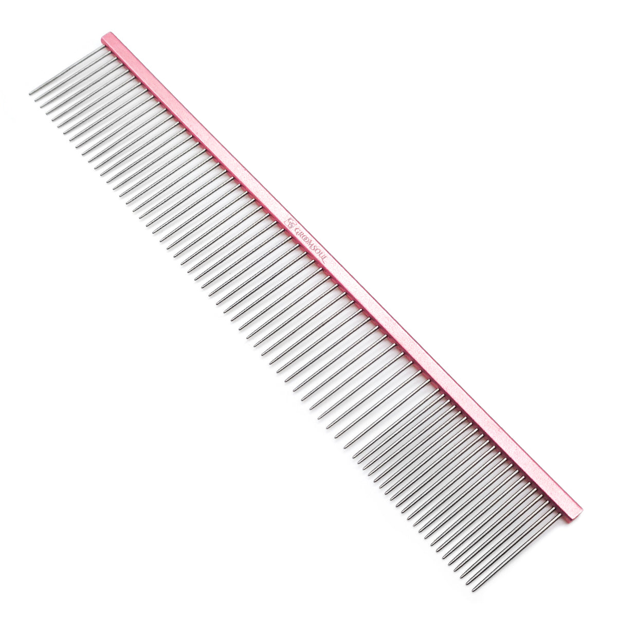 Metallkamm für Tiere Groom Soul Pink Series, 24,5 cm