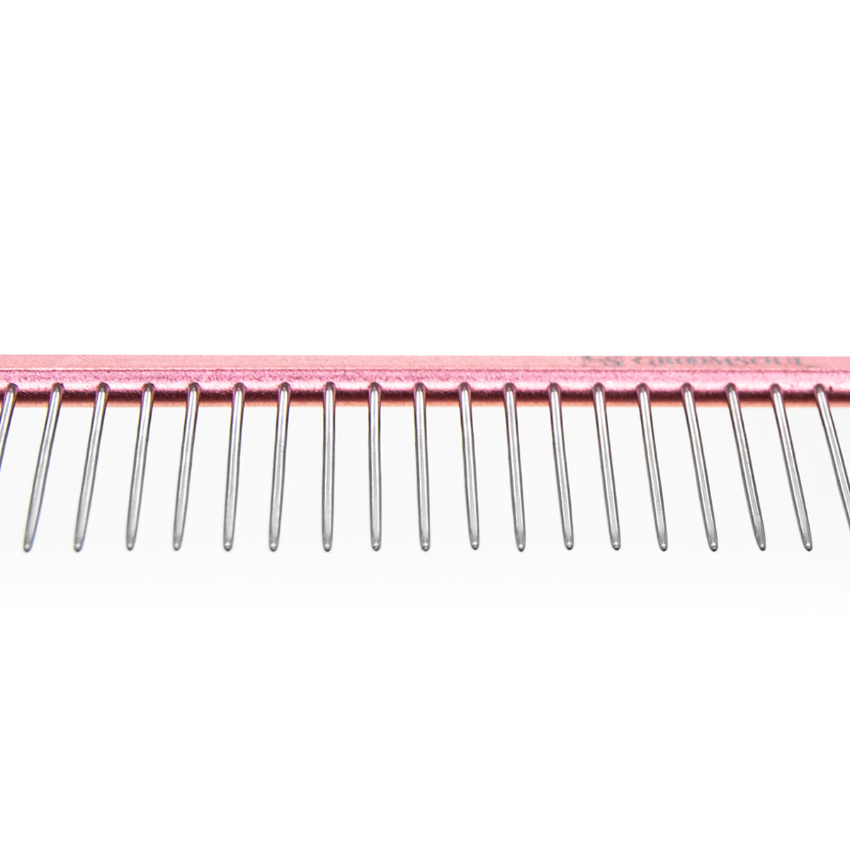 Metallkamm für Tiere Groom Soul Pink Series, 24,5 cm