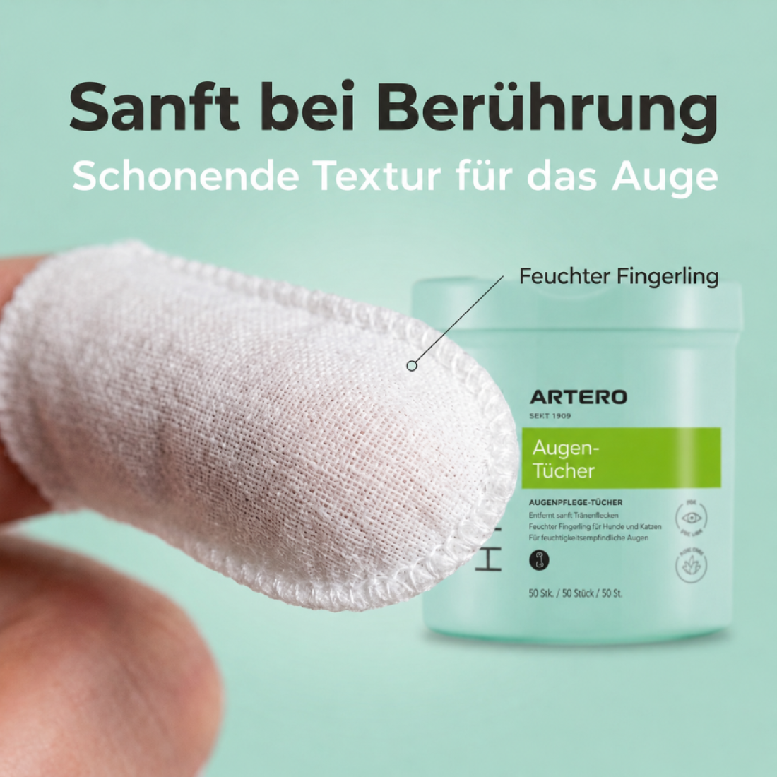 Augenreiniger-Fingerhüte