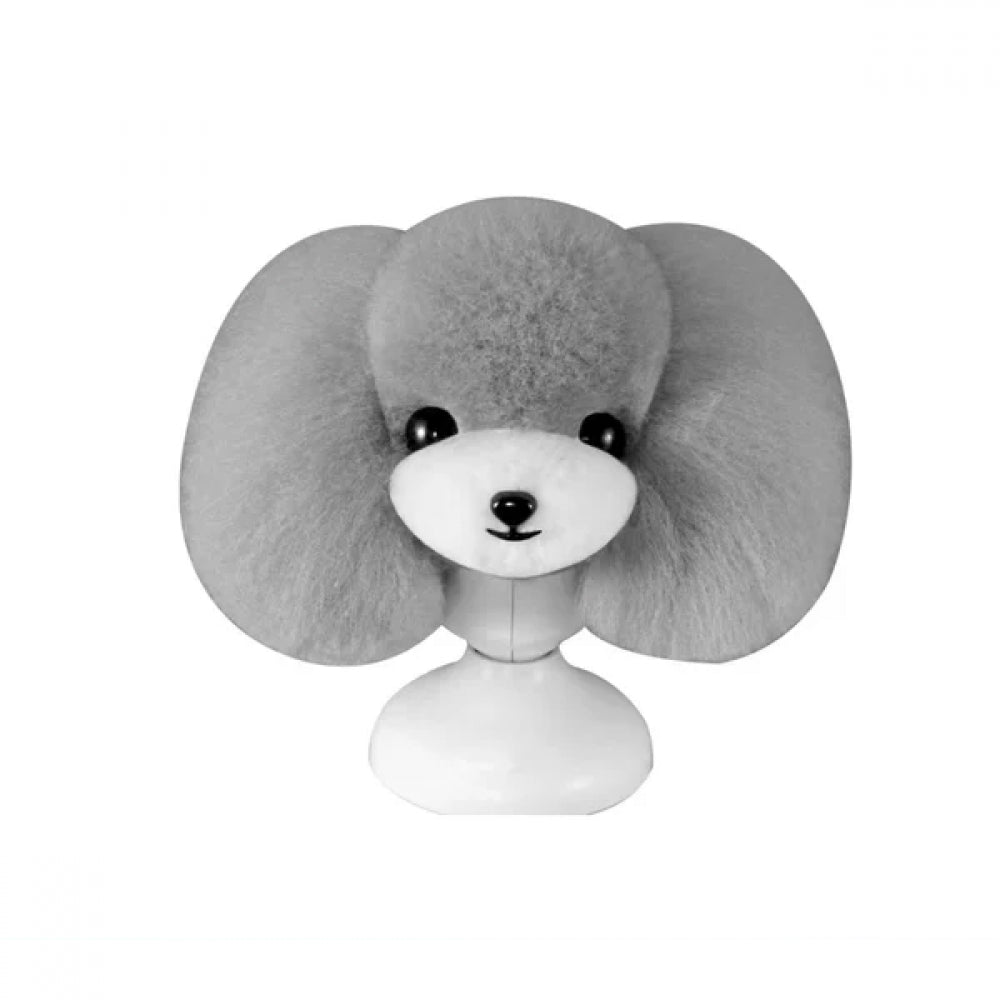 Teddy head fur, grey with white muzzle – ears drooping