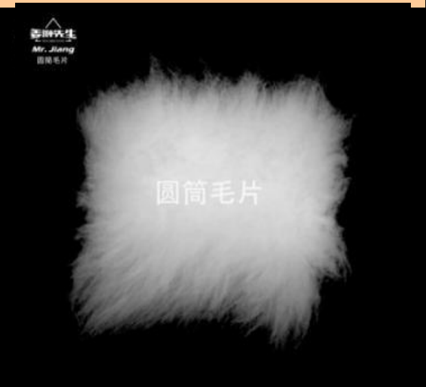 Cylindrical training fur
