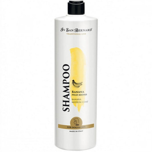 Iv San Bernard Banana – weichmachendes Shampoo für mittellanges Fell, 1000 ml